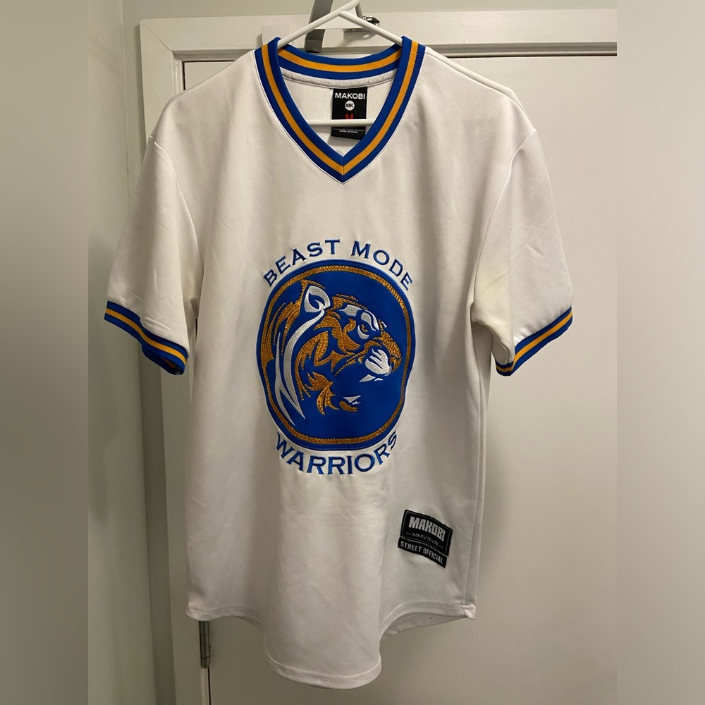 Makobi MK Beast Mode Warriors men’s v-neck street wear jersey